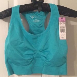 NWT Supportive Sports Bra XL Teal